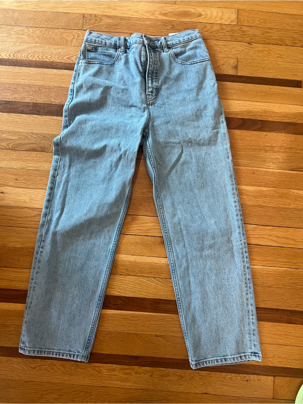 Everlane Light Wash Straight Leg Jeans